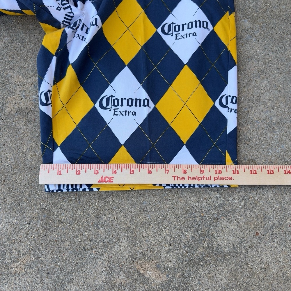 Loudmouth Corona Extra Argyle Men's Golf Heritage Shorts Size 36 Cerveza - Picture 9 of 12